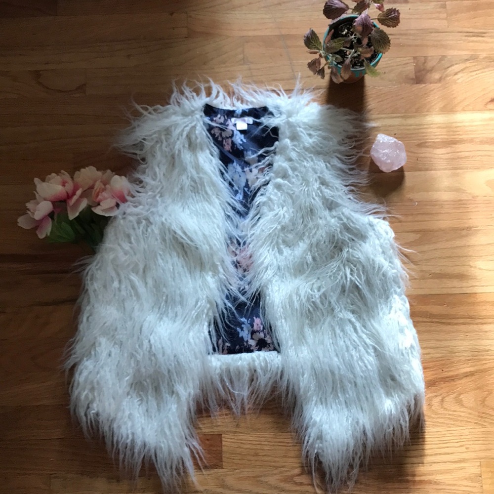 Faux fur vest